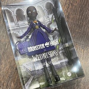 Monster High x Wednesday Doll in Purple and Black